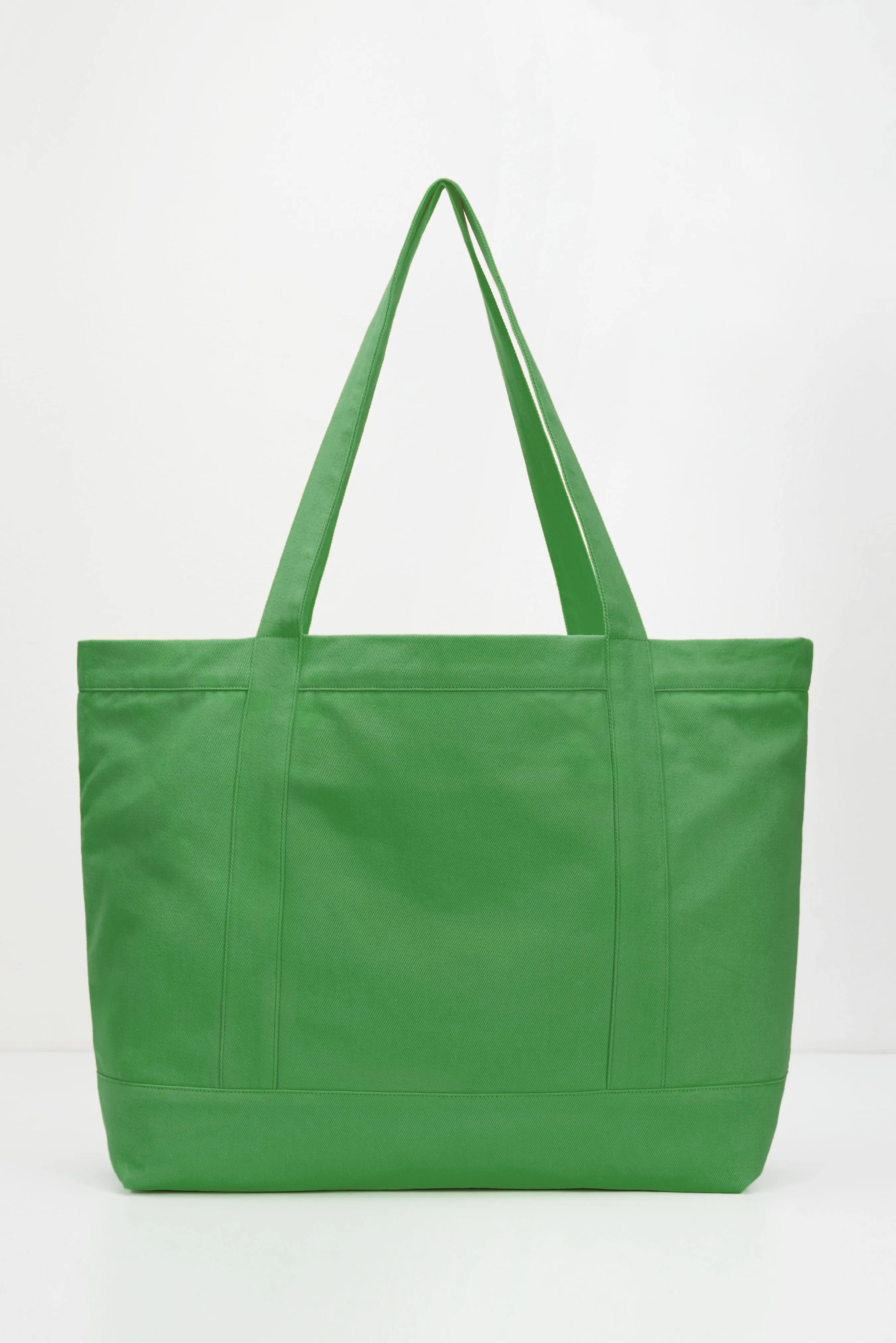 100% Recycled Big Tote Bag Green