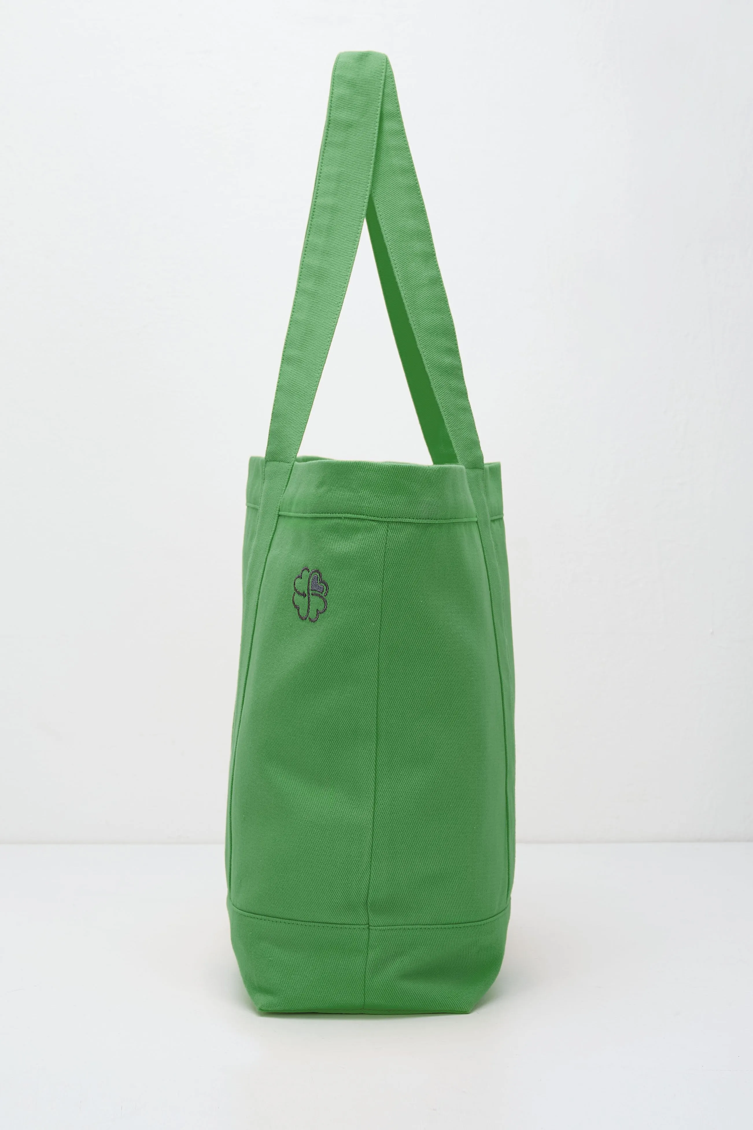 100% Recycled Big Tote Bag Green