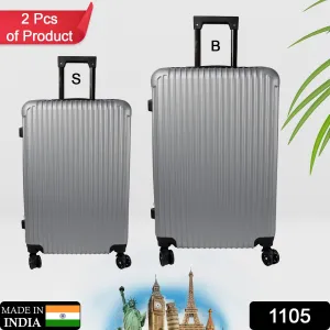 1105 Trolley Bag Big and Small Suitcase Bag For Men & Women Use Bag ( Set Of 2 )