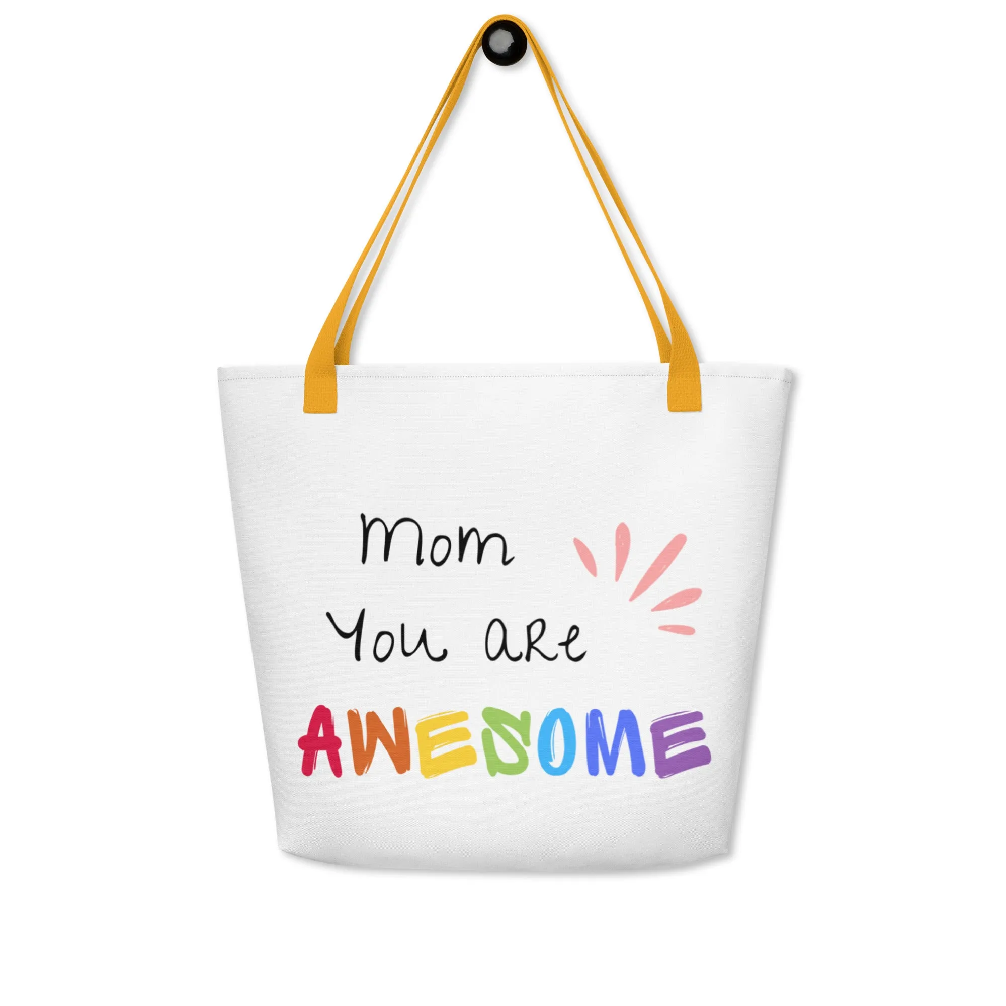 All-Over Print Large Tote Bag / Mothers day Gift / Awesome mom gift / Mother day / mother daughter mug