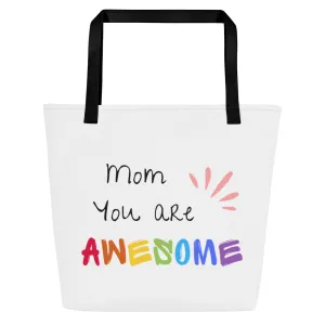 All-Over Print Large Tote Bag / Mothers day Gift / Awesome mom gift / Mother day / mother daughter mug