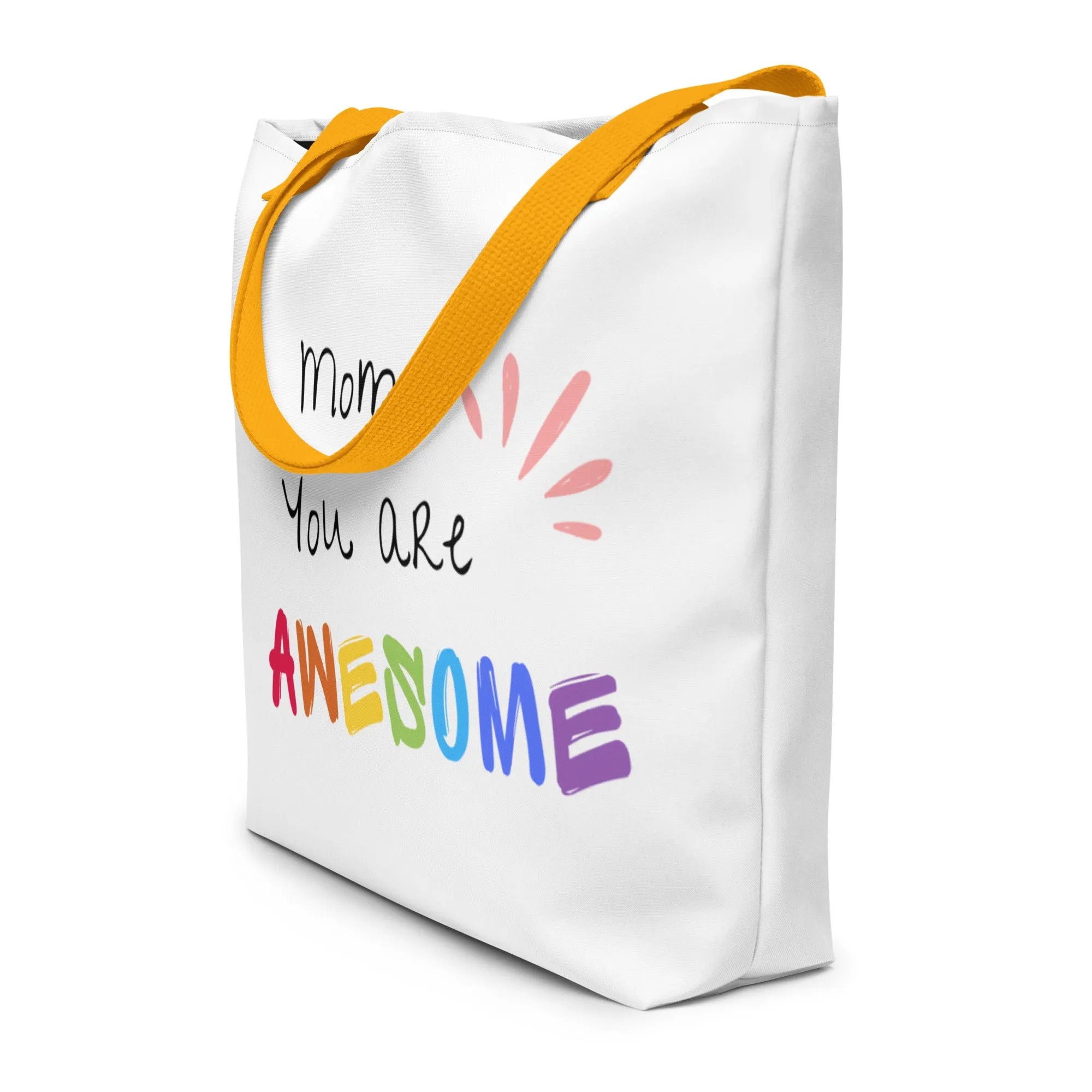 All-Over Print Large Tote Bag / Mothers day Gift / Awesome mom gift / Mother day / mother daughter mug