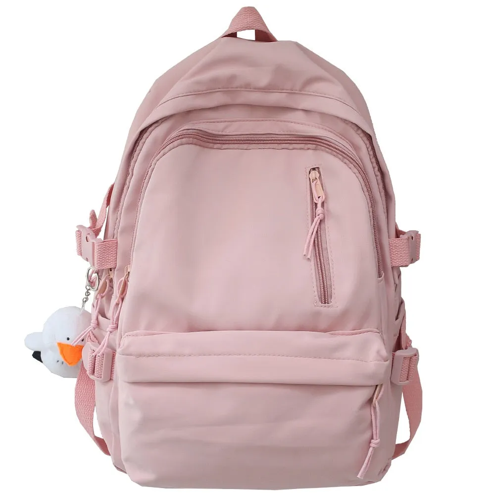 Back to college Harajuku Girl Fashion Waterproof Bag Women Kawaii Trendy College Student Backpack Lady Cute School Bag Female Cool Book Backpack