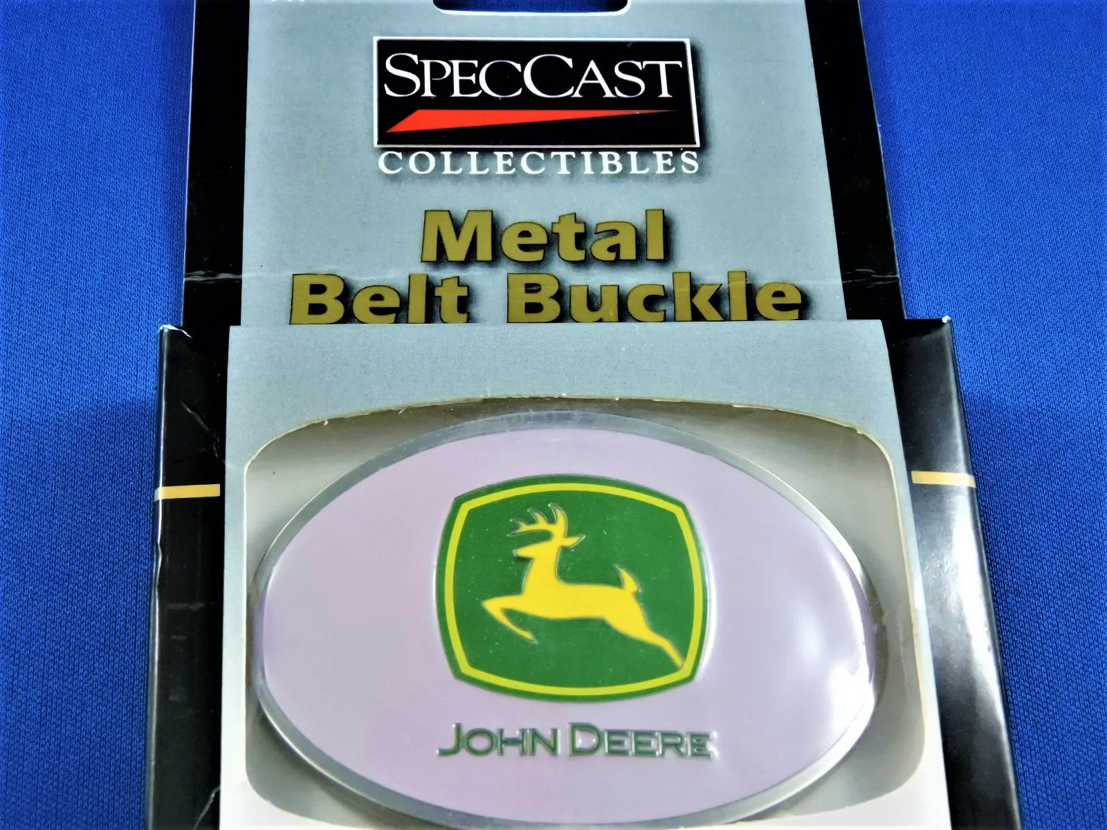 Belt Buckle - John Deere Pink Metal