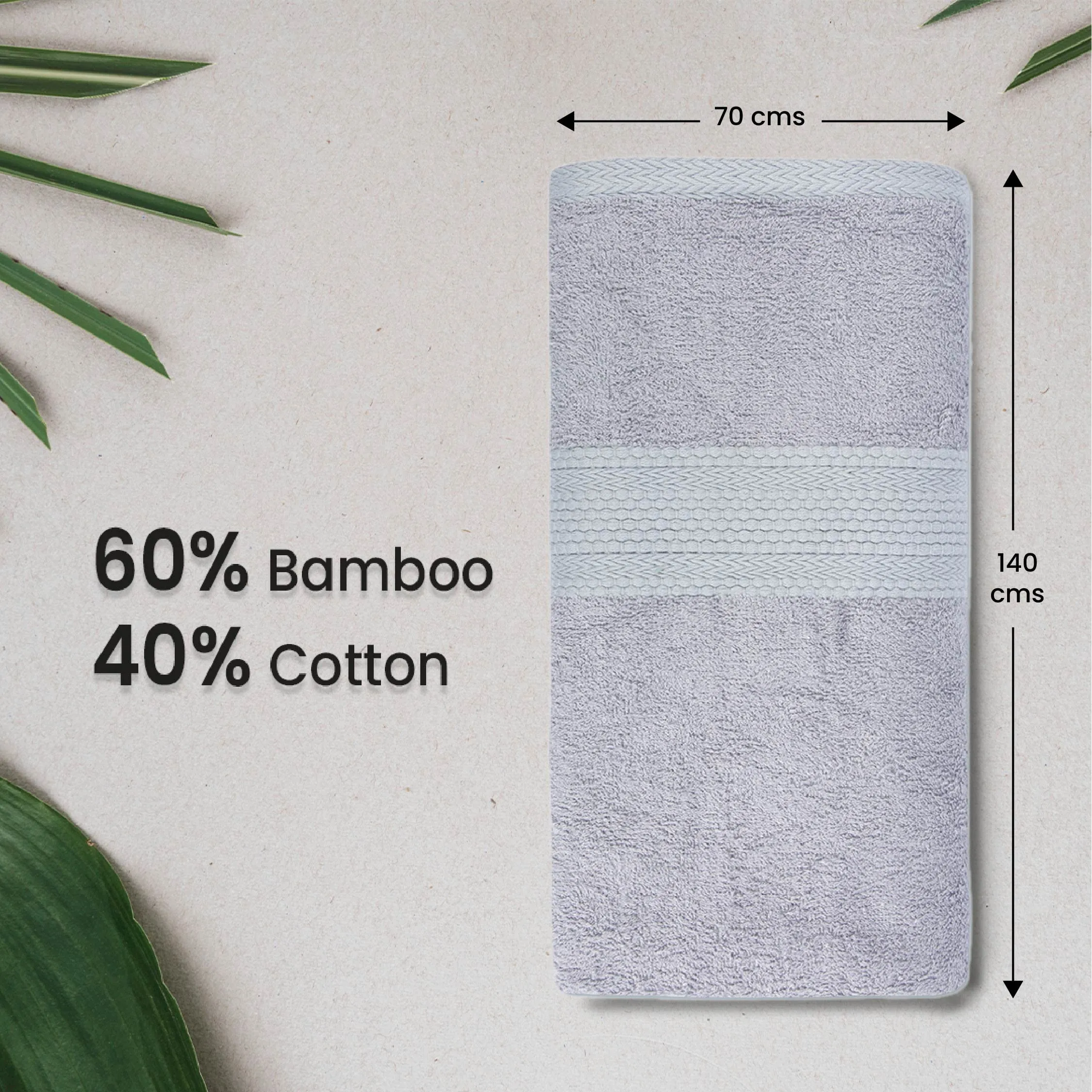 BePlush Bamboo Towels for Bath | Ultra Soft, Highly Absorbent, Quick Dry, Anti Bacterial Bamboo Bath Towel for Men & Women || 450 GSM, 27 x 55 Inches (1, Aqua Marine Blue)