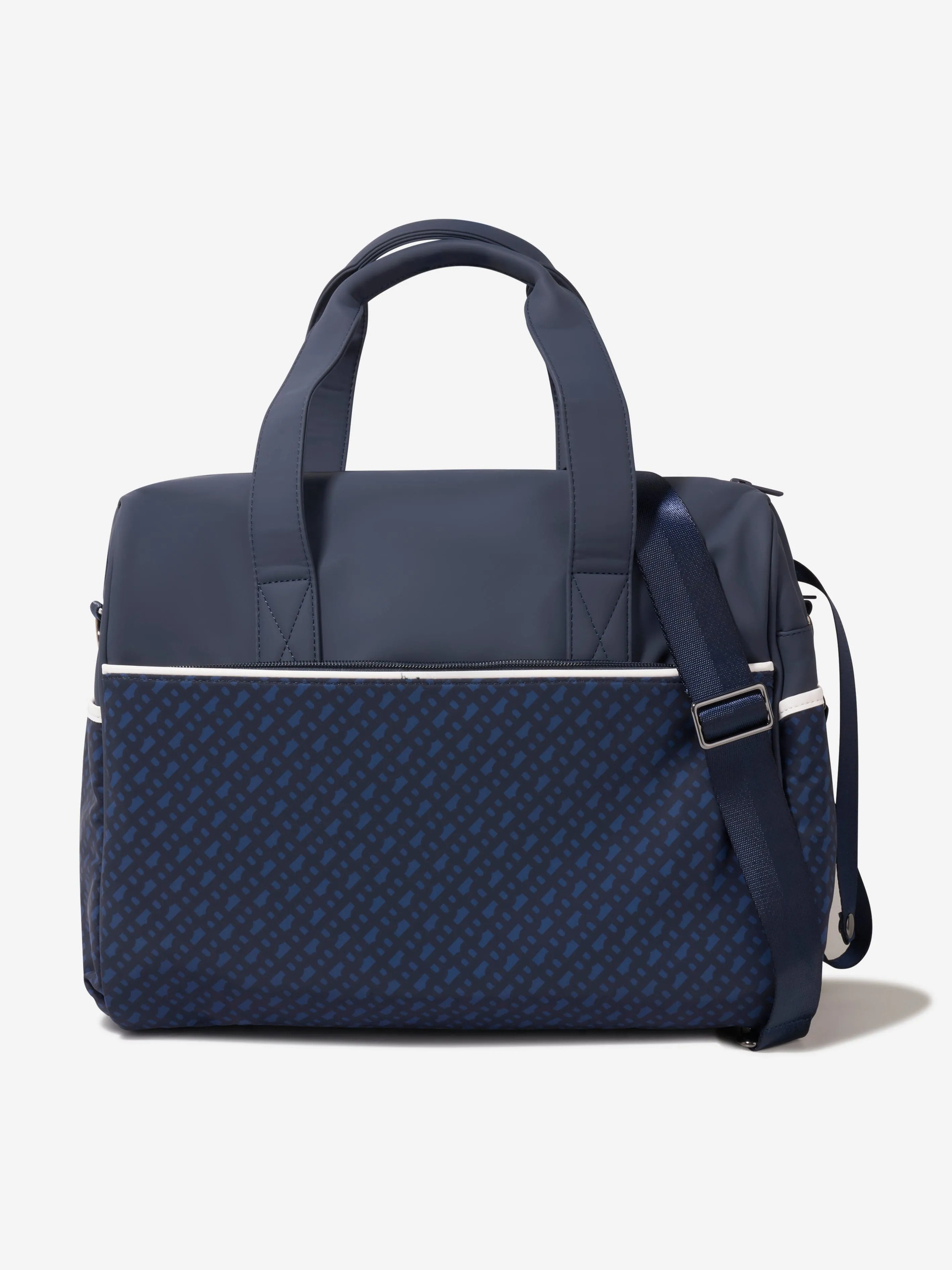 BOSS Baby Monogram Changing Bag in Navy