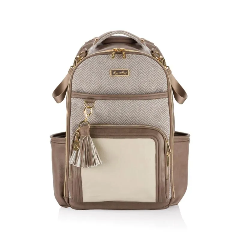 Boss plus Backpack Diaper Bag - Vanilla Latte