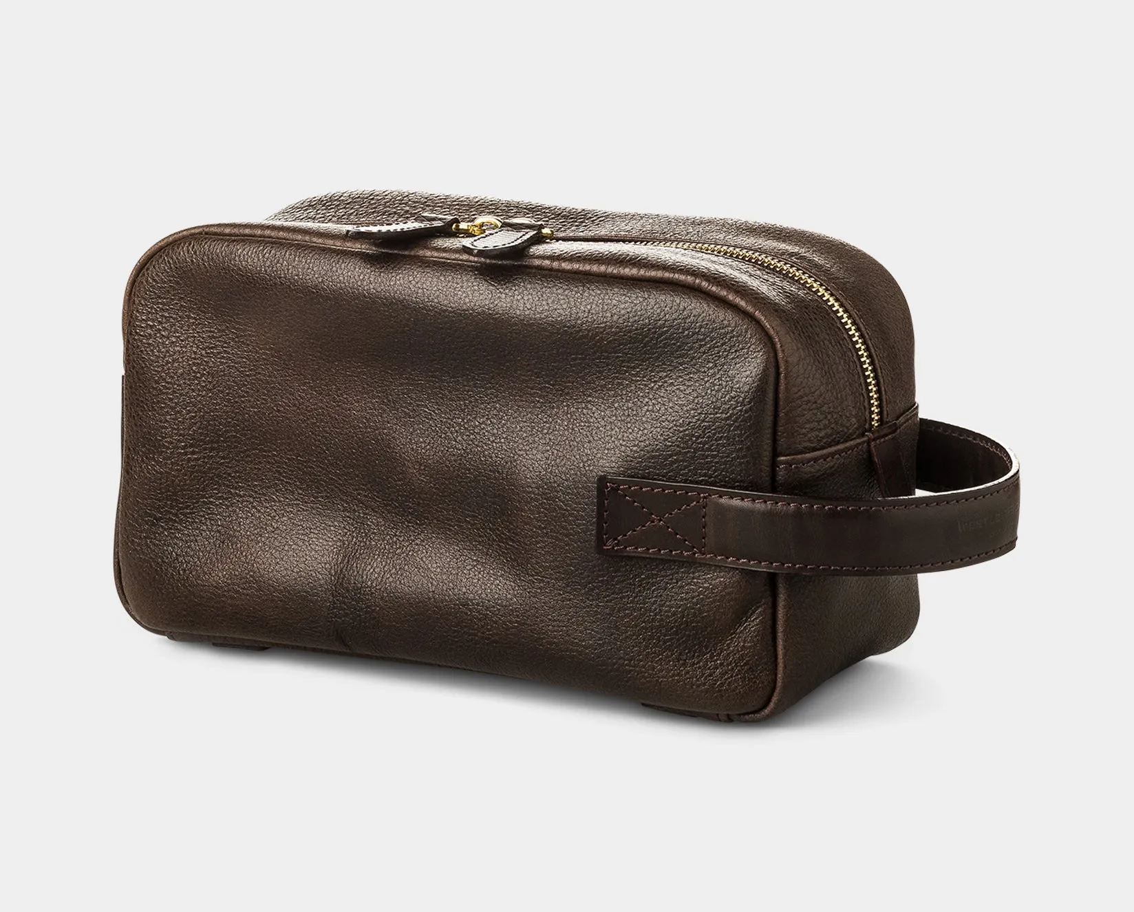 Bournbrook Wash Bag in Dark Tan