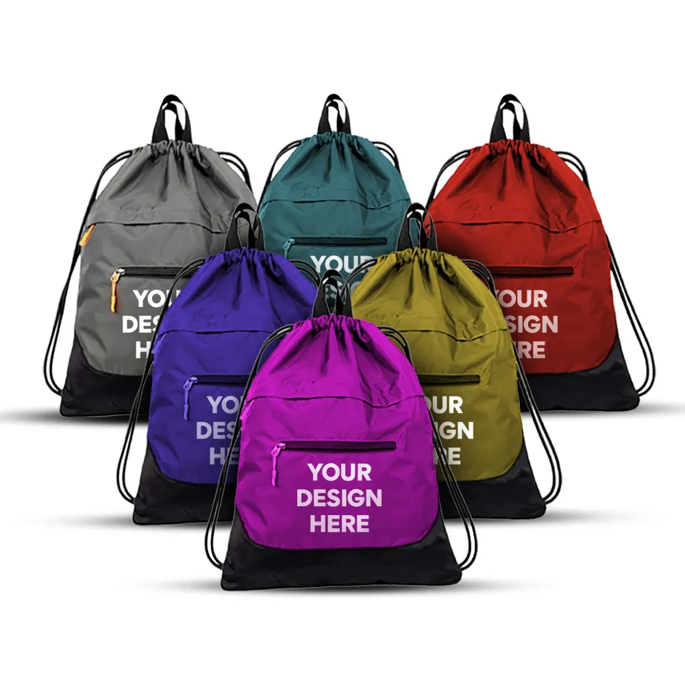 Custom High Capacity Sports Drawstring Backpack