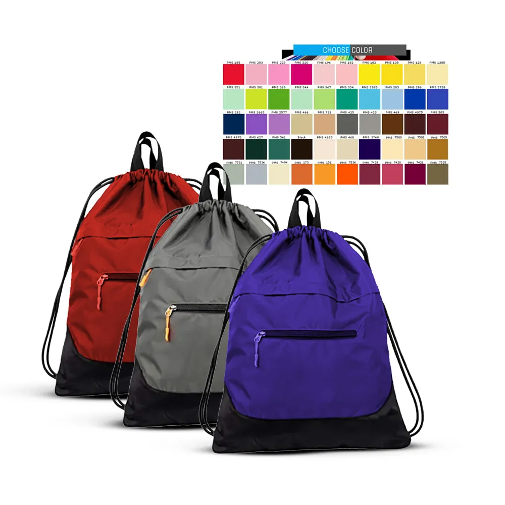 Custom High Capacity Sports Drawstring Backpack