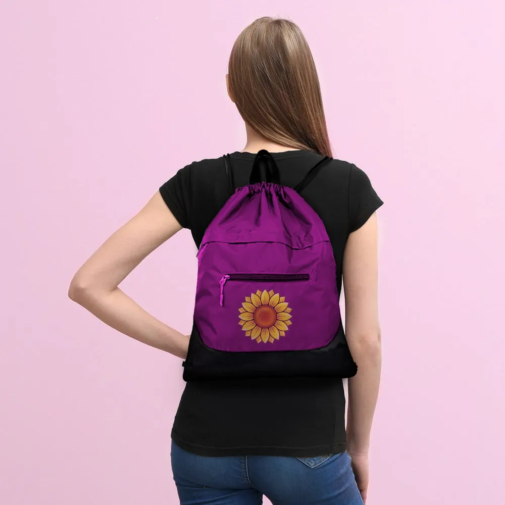 Custom High Capacity Sports Drawstring Backpack