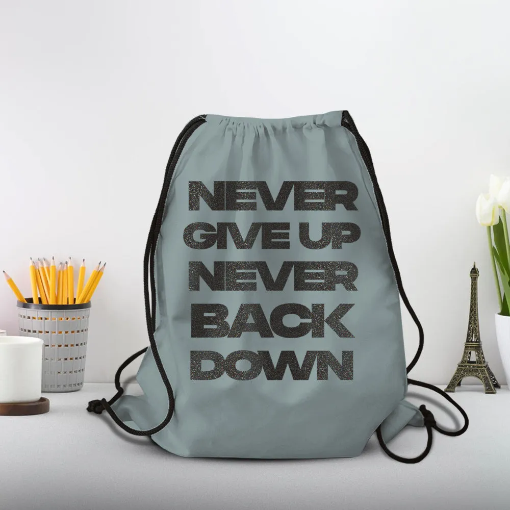 Custom Portable 420D Polyester Sports Drawstring Backpack