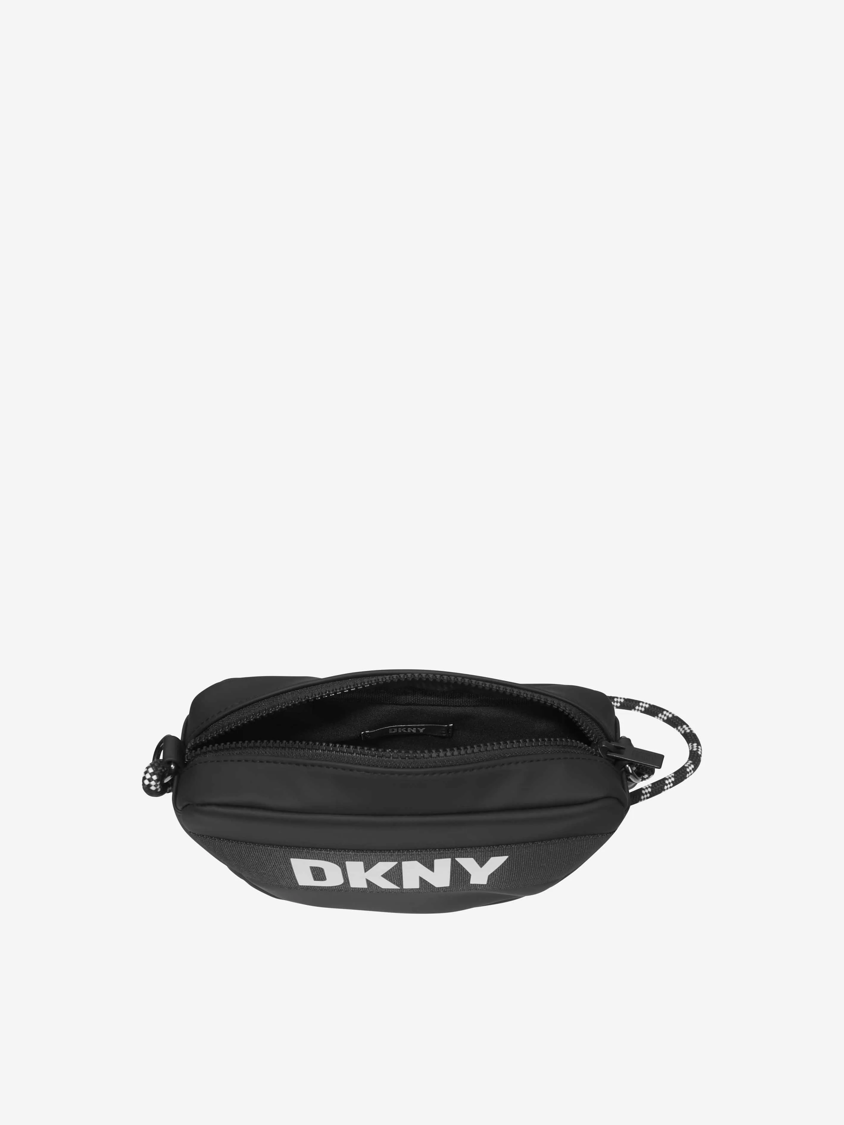 DKNY Girls Logo Print Handle Bag in Black