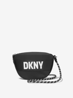 DKNY Girls Logo Print Handle Bag in Black