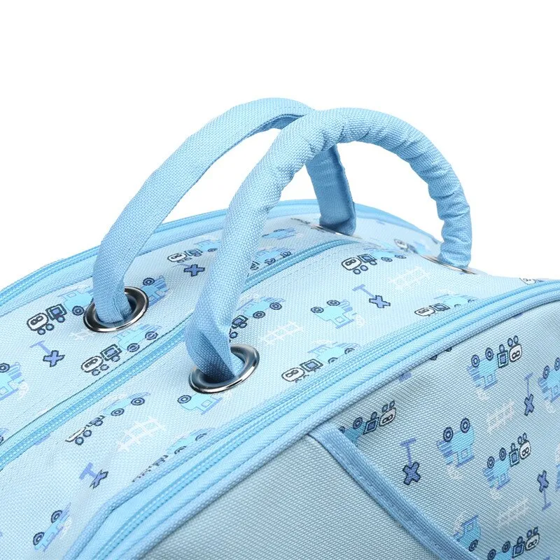 Durable Sky Blue Shoulder Diaper Bag – Stylish Baby Organizer