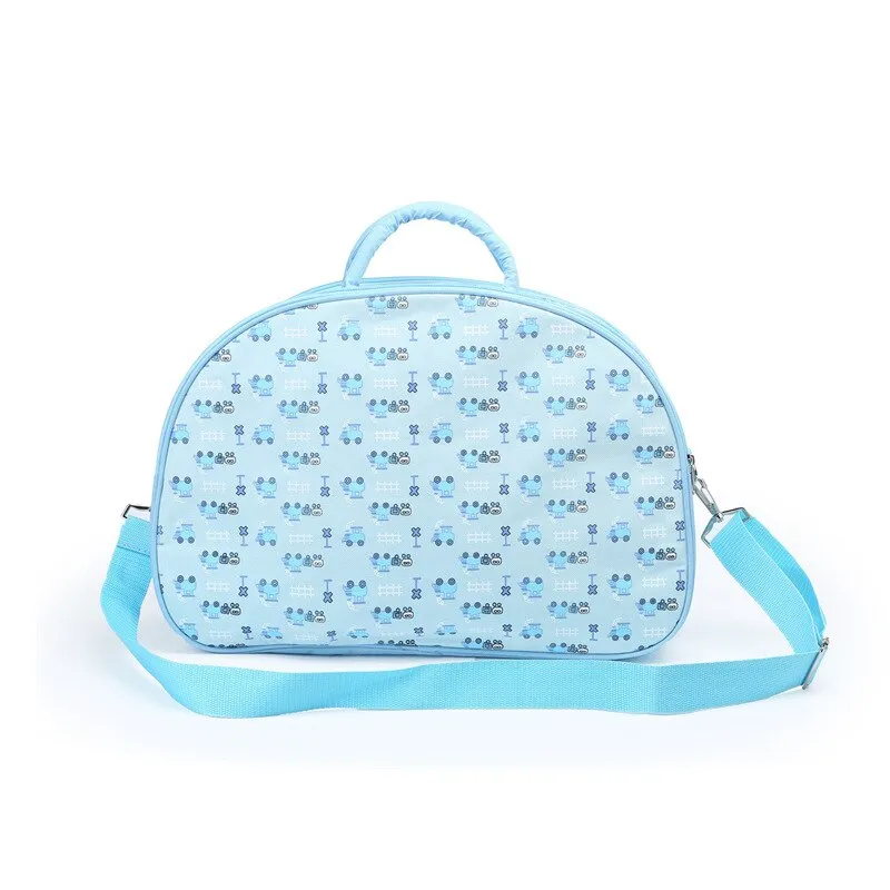 Durable Sky Blue Shoulder Diaper Bag – Stylish Baby Organizer