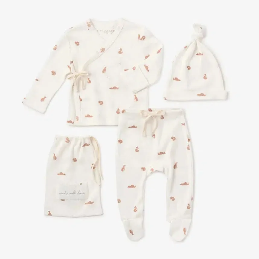 Elegant Baby - Organic Cotton Take Me Home Set - Fox