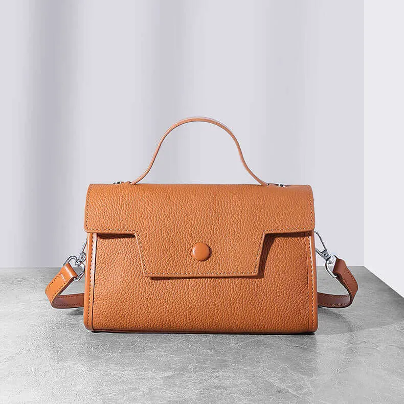 Elegant Leather Mini Shoulder Crossbody Bag