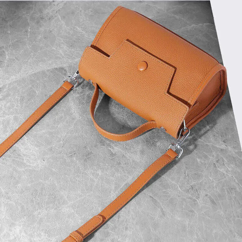 Elegant Leather Mini Shoulder Crossbody Bag