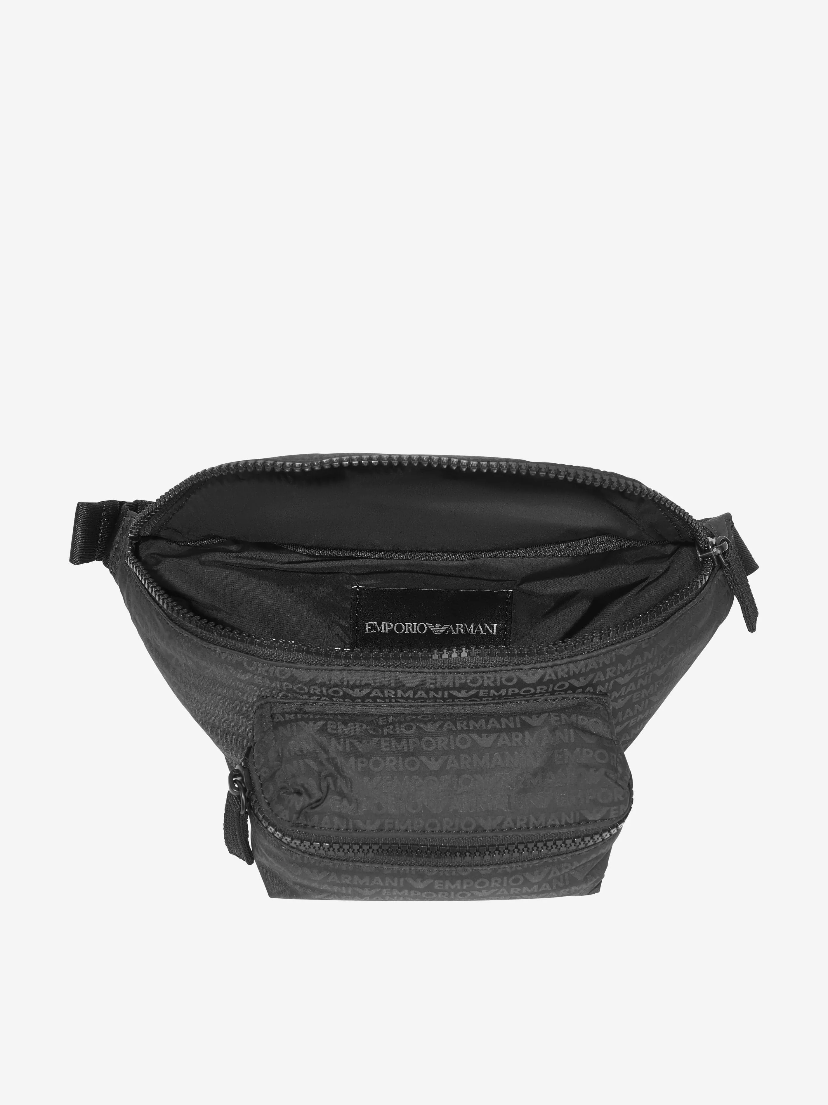 Emporio Armani Boys Logo Belt Bag in Green (23cm)