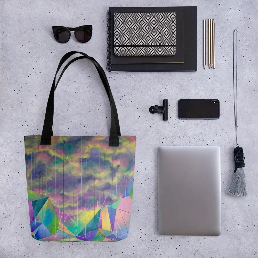 Geometric Rain Tote bag