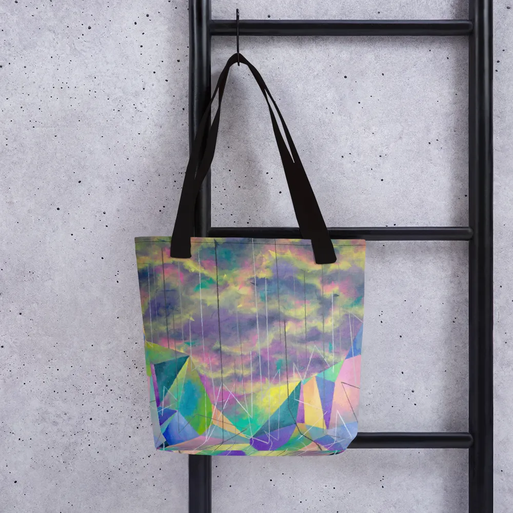 Geometric Rain Tote bag