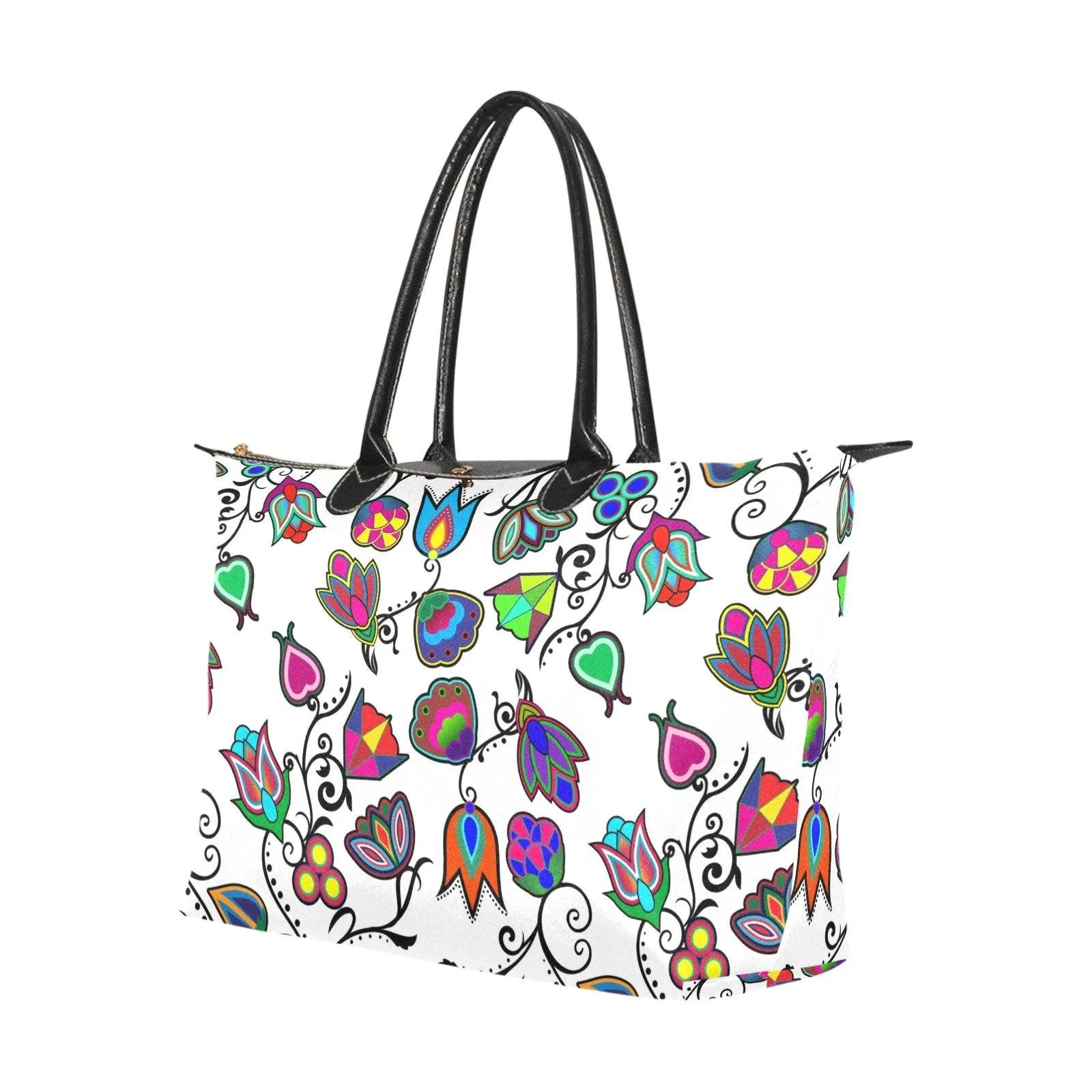 Indigenous Paisley White Single-Shoulder Lady Handbag