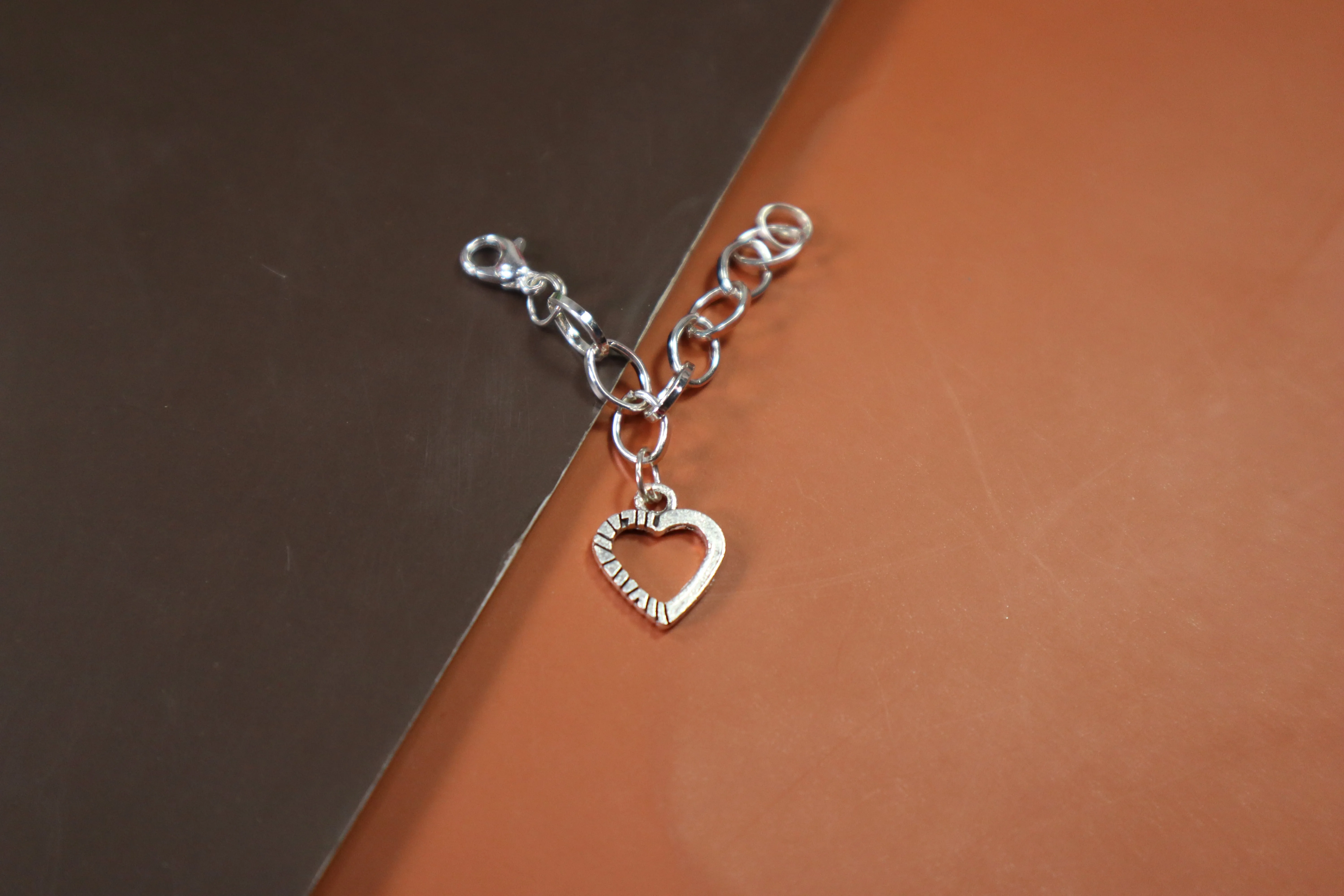 Kamule Silver Plated Heart Watch Charm