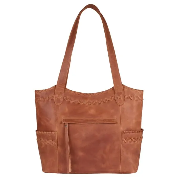 Kendall Lockable Leather Concealed Carry Purse Tote