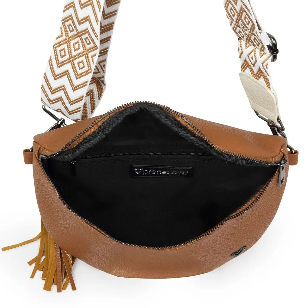 Kimberley Vegan Leather Crossbody Bag/Sling - Brown (restocks early Sept)