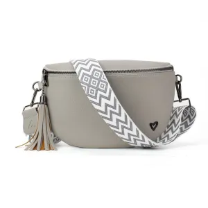 Kimberley Vegan Leather Crossbody Bag/Sling - Grey