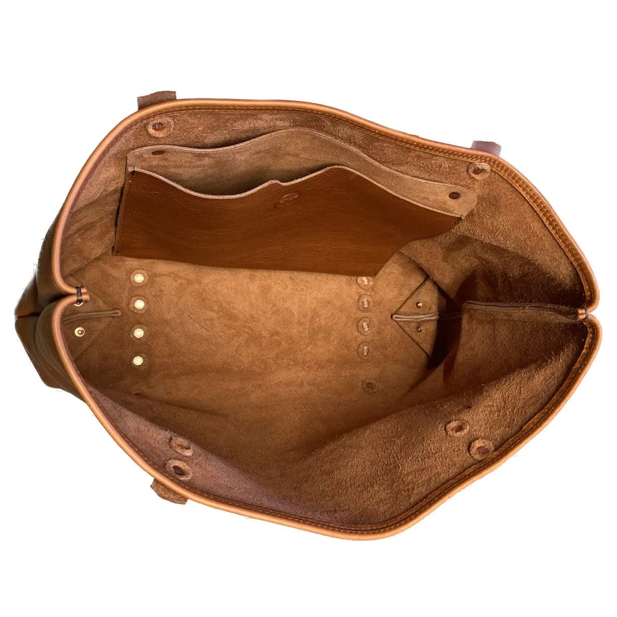 Leather Carryall Bag in Copper