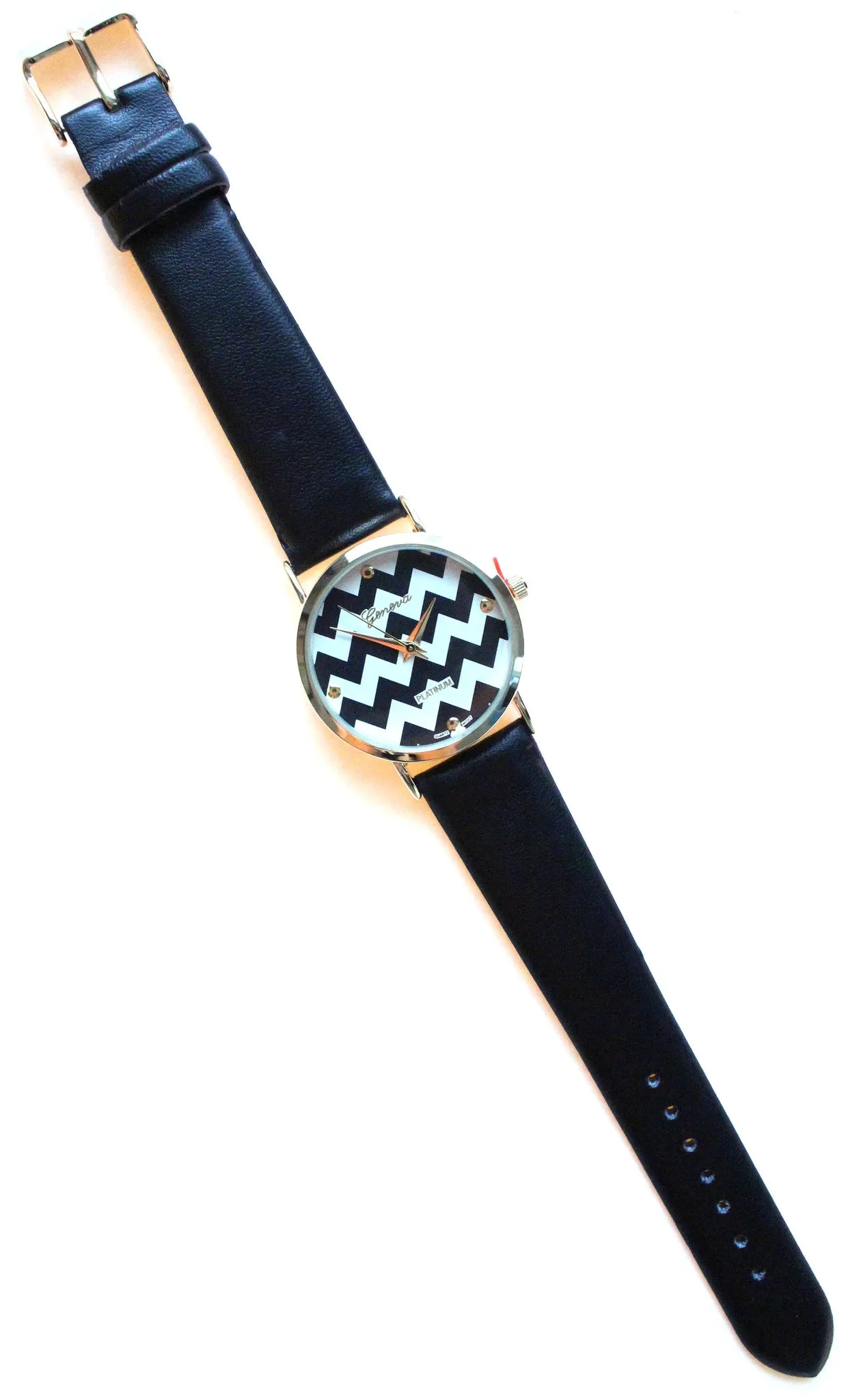 Leather Chevron Trendy Watches