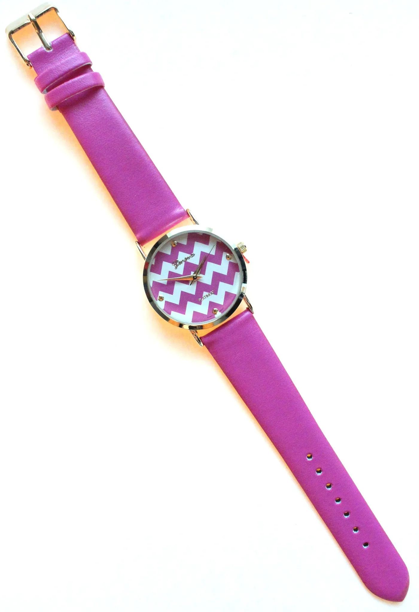 Leather Chevron Trendy Watches