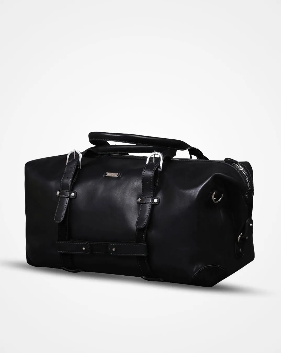 Louis - The Black Leather Duffle Bag