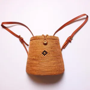 Luxury Bohemian Wind Bali Rattan Backpack