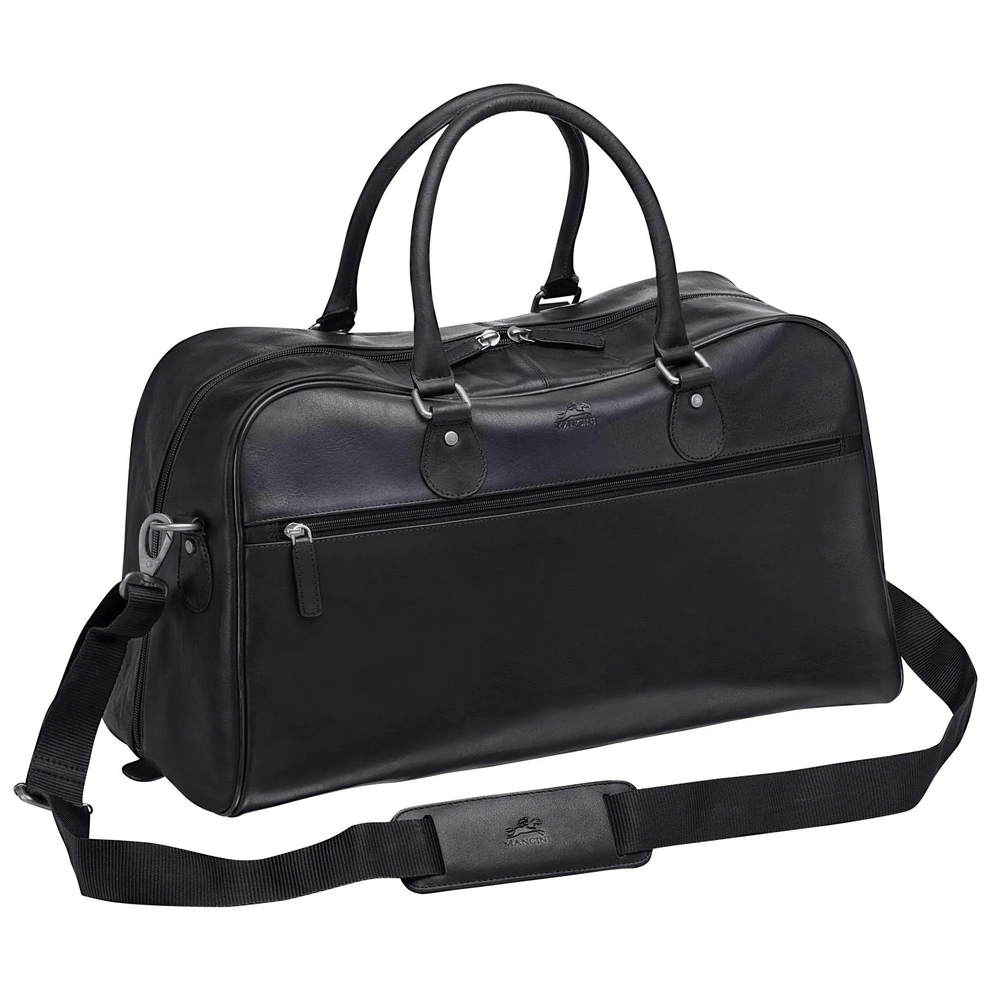 Mancini Leather Classic Duffle Bag