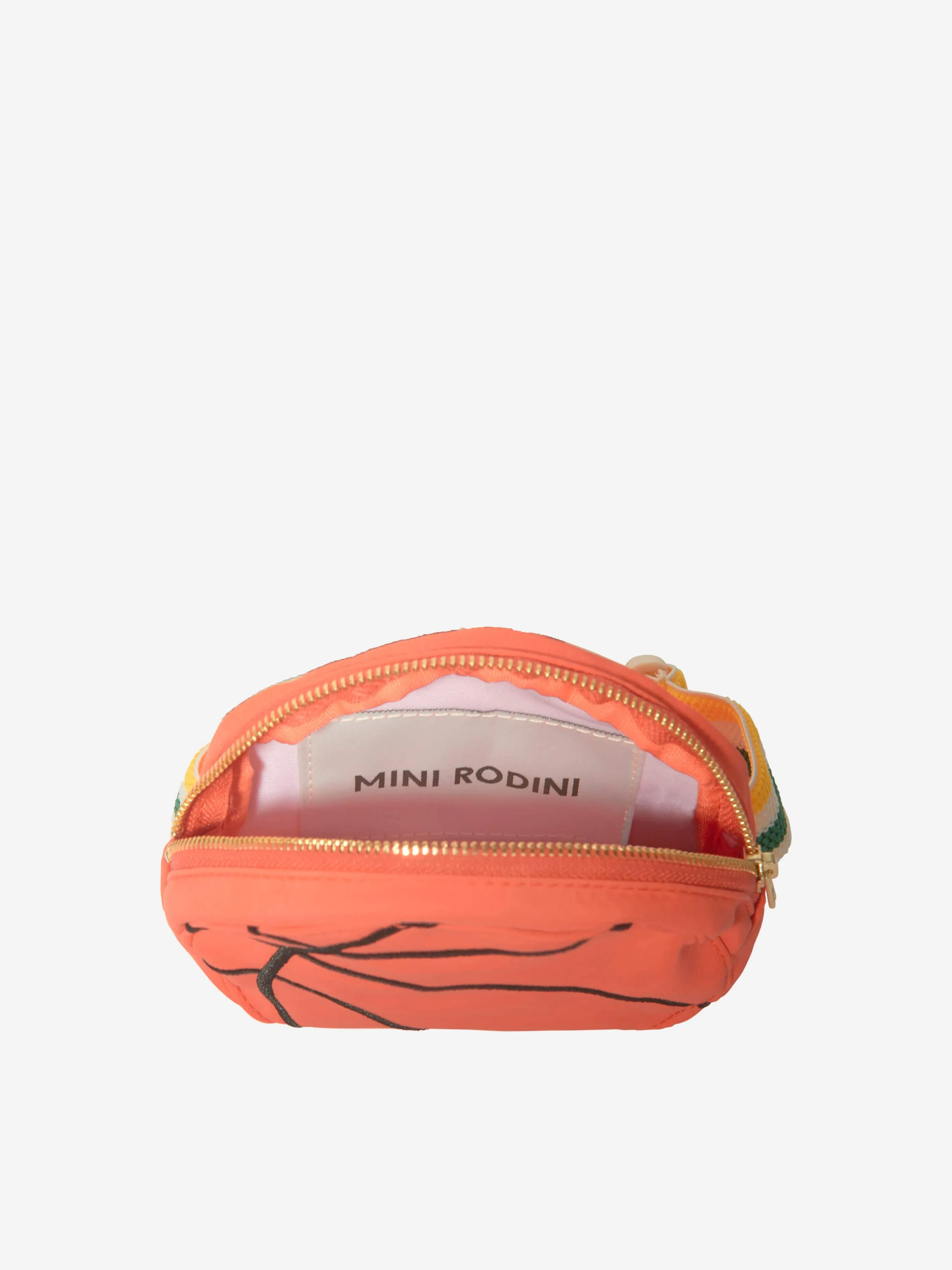 Mini Rodini Kids Basketball Belt Bag in Orange