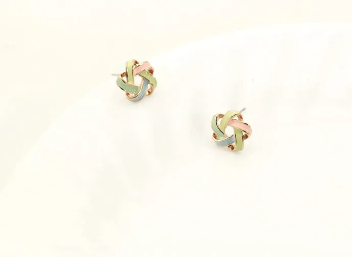 New Fashion Novel Jewelry Color Stripe Earrings For Women