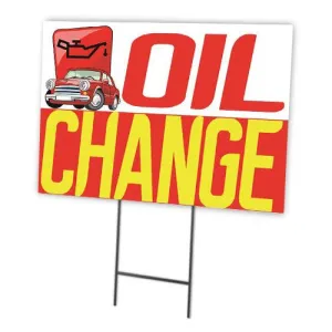 Oil Change Full Color Double Sided Sidewalk Signs