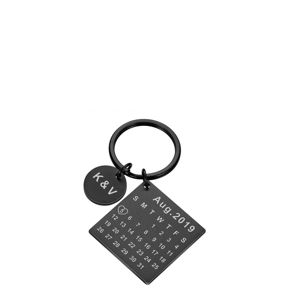 Personalized Calendar Keychain