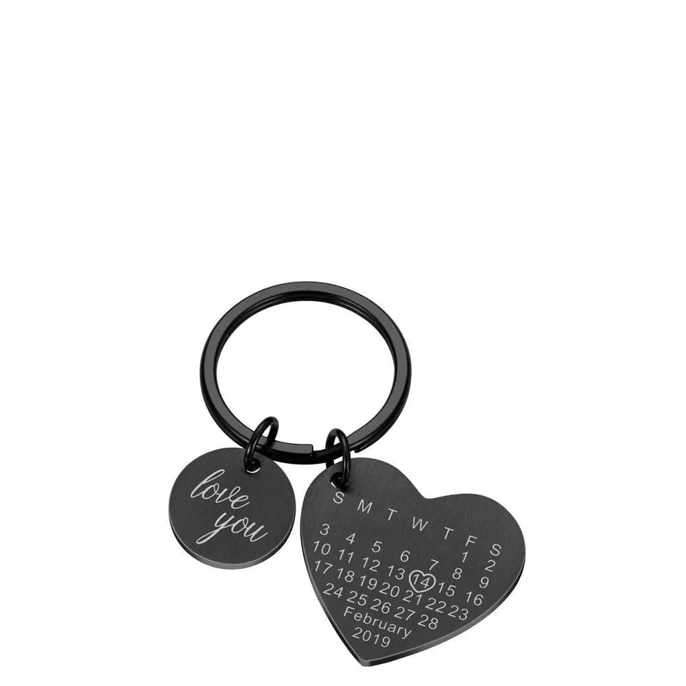 Personalized Calendar Keychain