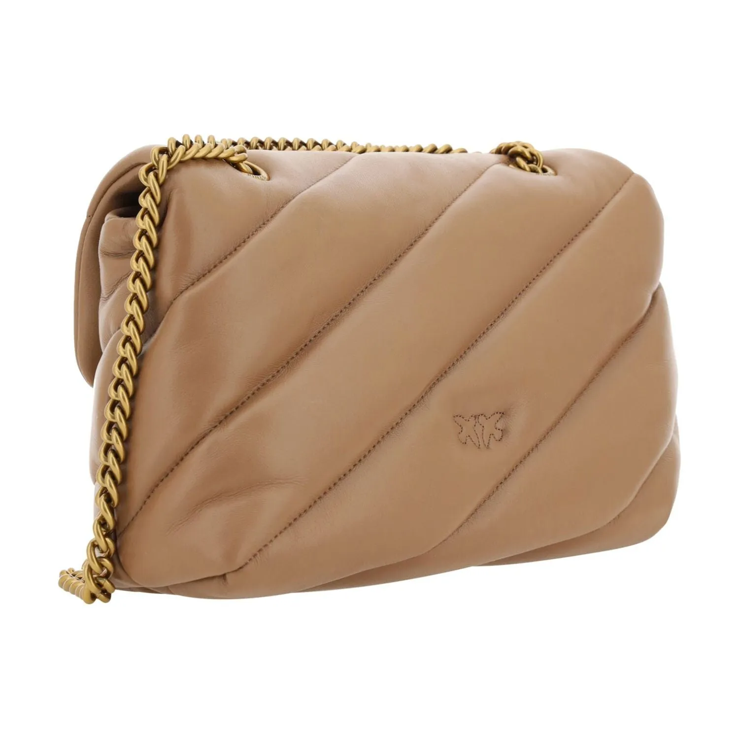 PINKO Elegant Quilted Calf Leather Shoulder Bag