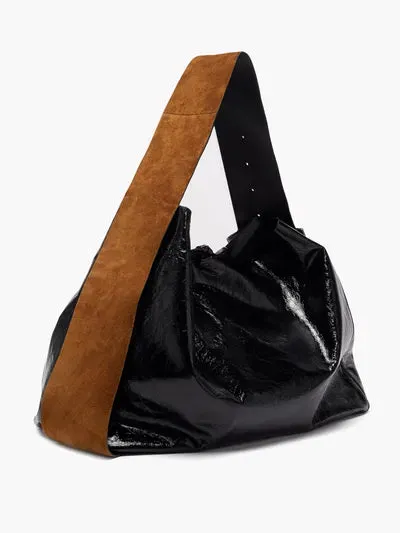 Pre Order:  Wide Strap Leather Shoulder Bag