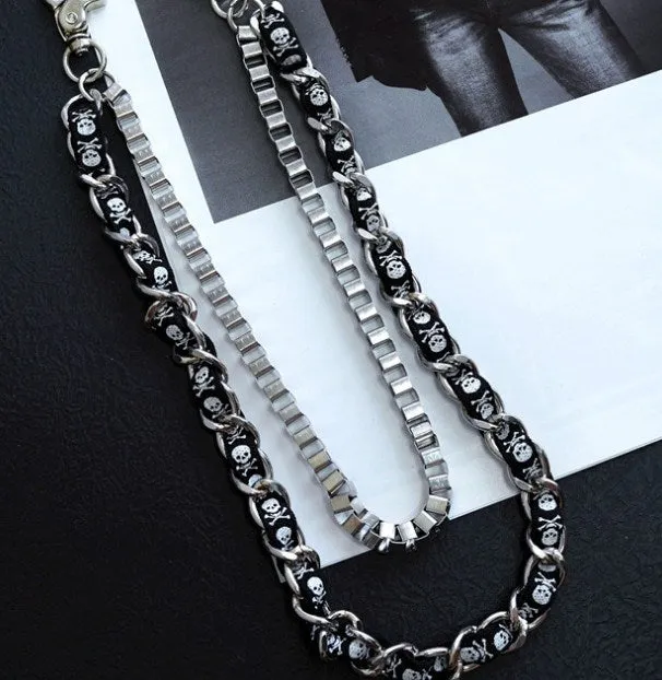 Rock Skull Belt Chain