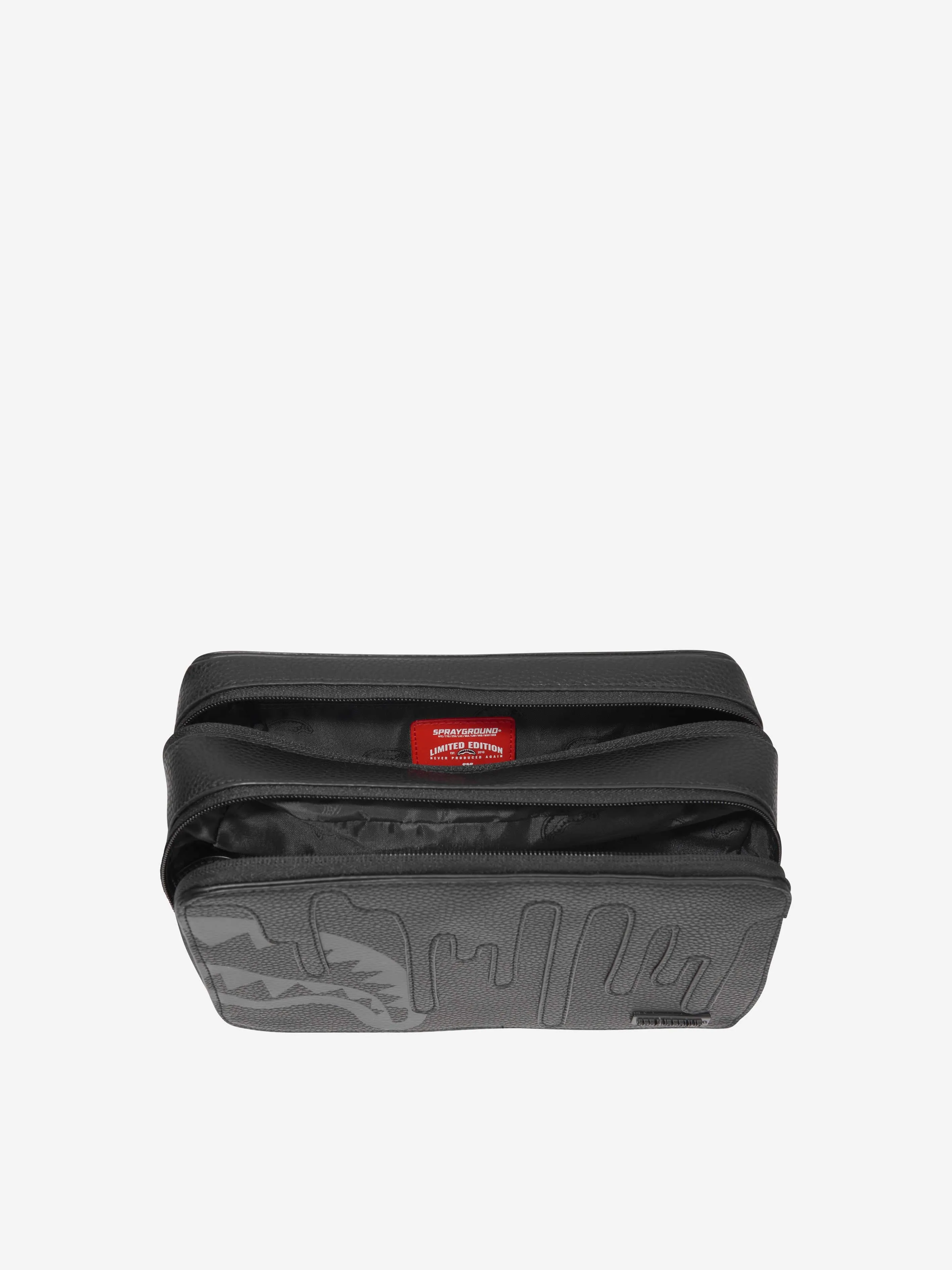 Sprayground Kids XTC Blackout Drip Toiletry Bag in Grey