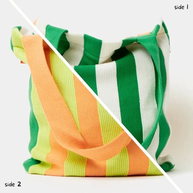 Super Stripe Deadstock Knit Tote