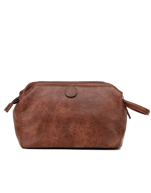 TOSCA Vegan Leather Wash Bag