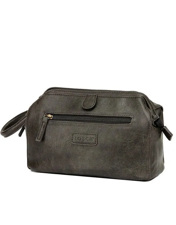 TOSCA Vegan Leather Wash Bag