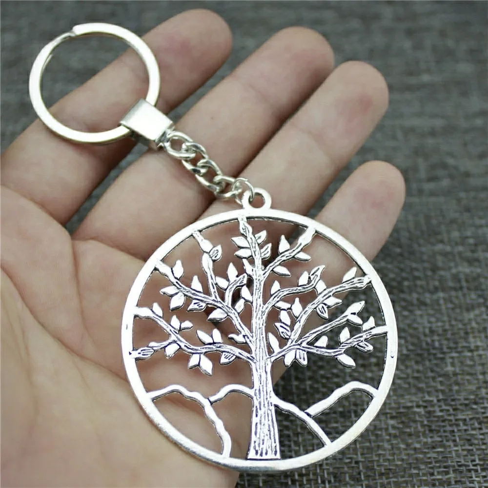 Tree Of Life Keychain Tree Life Pendant Key Chain For Men Women Key Rings